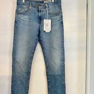 AG Adriano Goldschmied Medium Blue Boyfriend Jeans